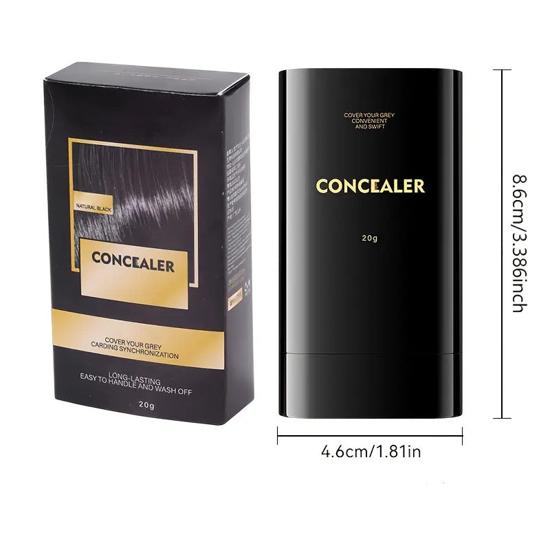 CONCEALA™ Hair Dye Stick with Built-in Comb – Waterproof, Long-Lasting Gray Coverage (3 Shades)