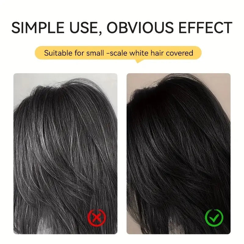 CONCEALA™ Hair Dye Stick with Built-in Comb – Waterproof, Long-Lasting Gray Coverage (3 Shades)